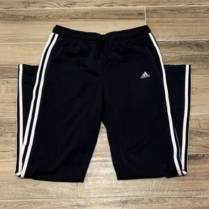 Adidas Women's Black Joggers with White Accents